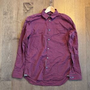 Marc By Marc Jacobs Red and Black Checkered Men's Shirt